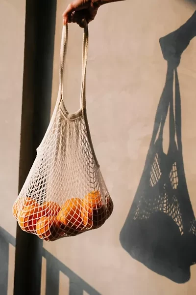 ECOBAGS Original Long Handle Mesh String Tote Bag