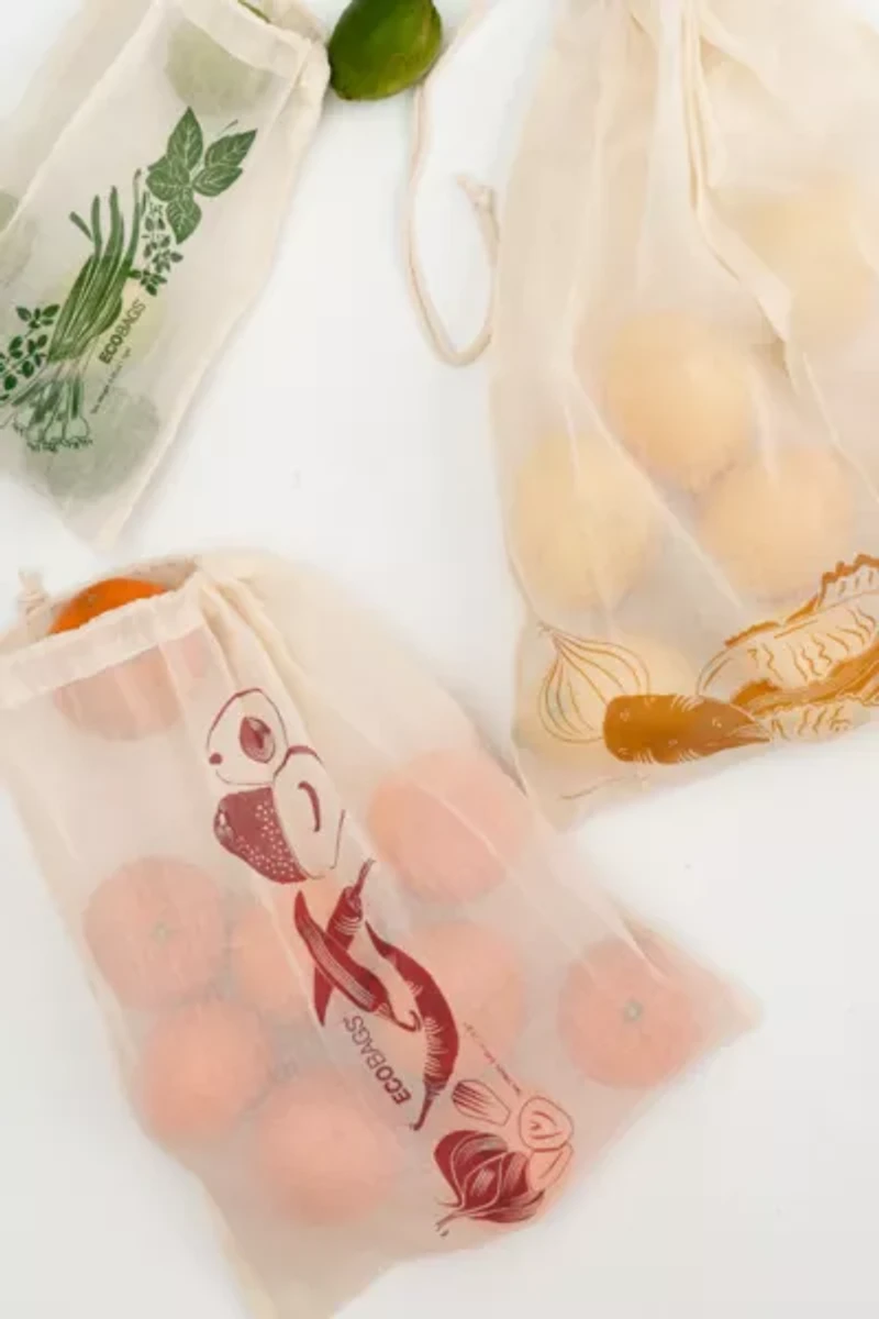 ECOBAGS Printed Produce Bags - Set of 3