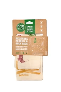 ECOBAGS Printed Produce Bags - Set of 3
