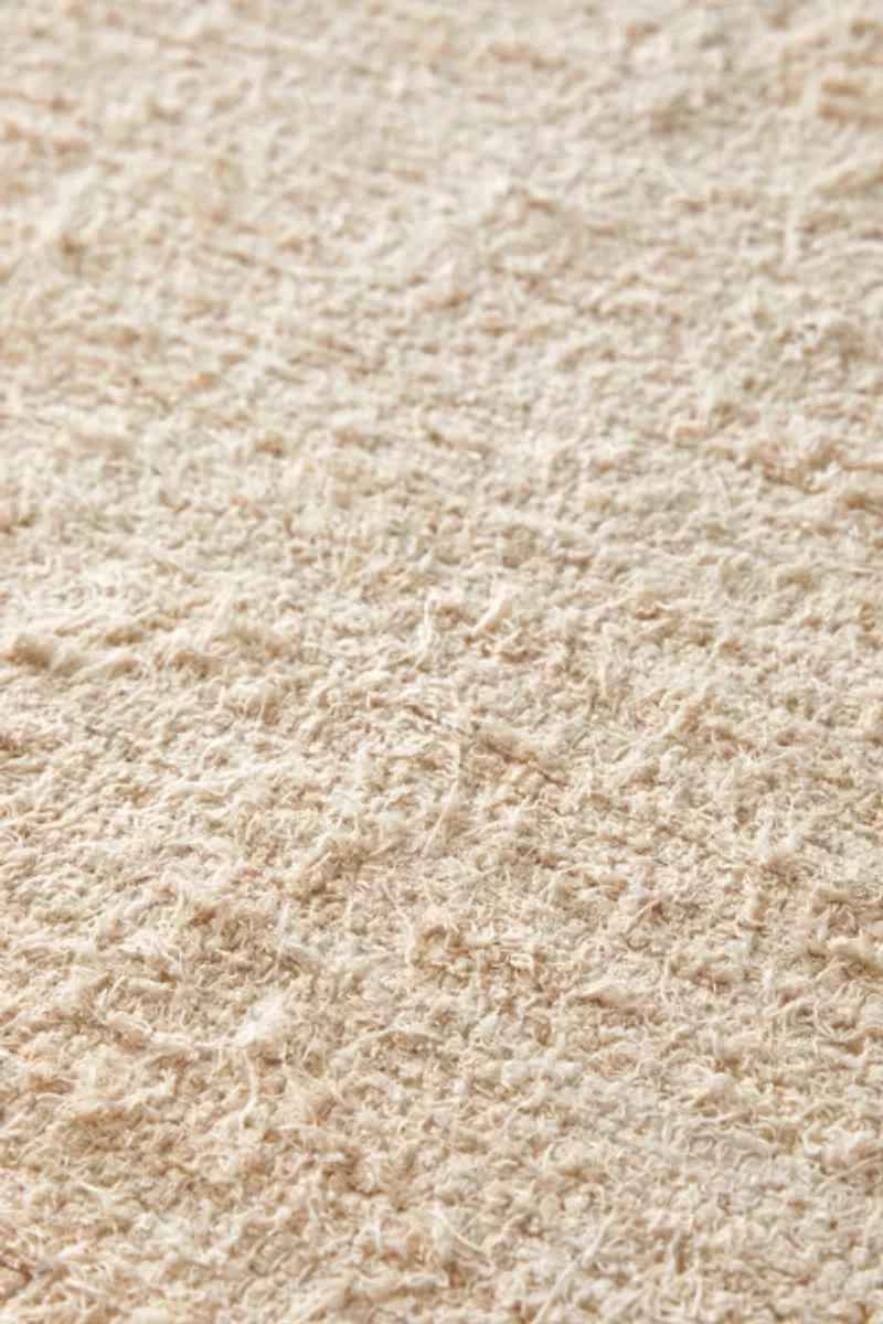 Solid Woven Shag Rag Rug