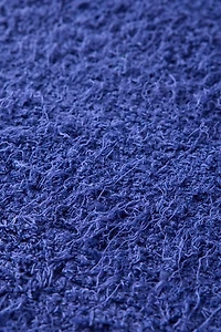 Solid Woven Shag Rag Rug