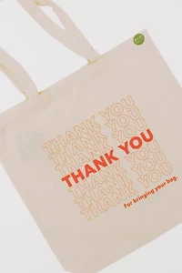 ECOBAGS 100% Recycled Cotton "Thank You" Tote Bag