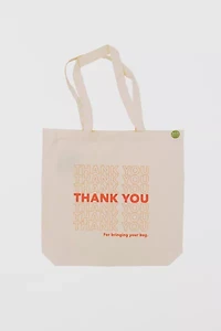 ECOBAGS 100% Recycled Cotton "Thank You" Tote Bag