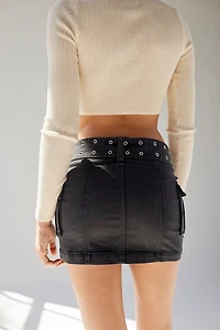 UO Joan Belted Micro Mini Skirt