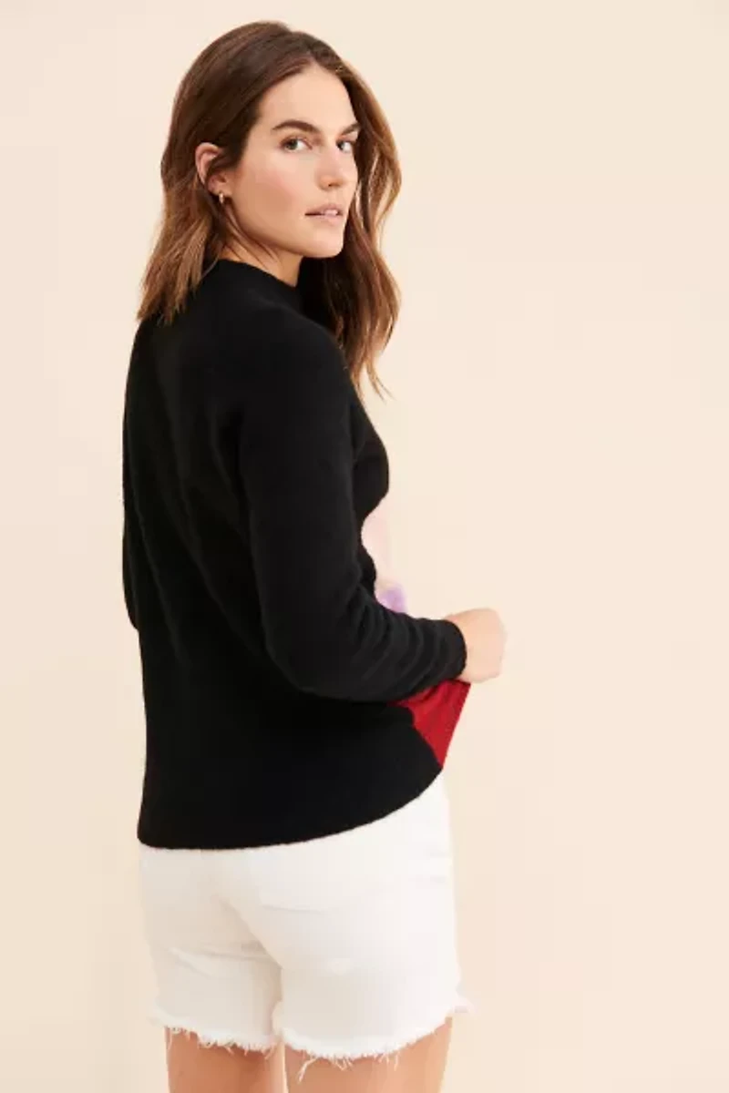 VEDA Sunset Mock Neck Sweater