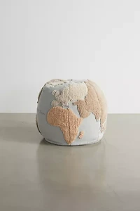 Lorena Canals World Map Pouf