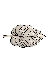 Lorena Canals Leaf Throw Pillow