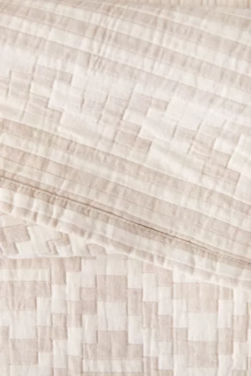 Pendleton Ganado Organic Cotton Matelassé Coverlet