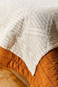 Pendleton Ganado Organic Cotton Matelassé Coverlet