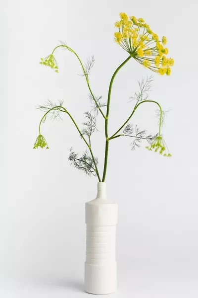 Middle Kingdom x Foekje Fleur Porcelain Ribbed Vase