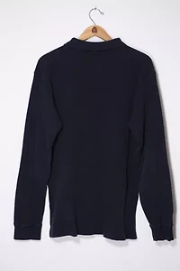 Vintage Polo Ralph Lauren Waffle Knit Long Sleeve Polo Shirt
