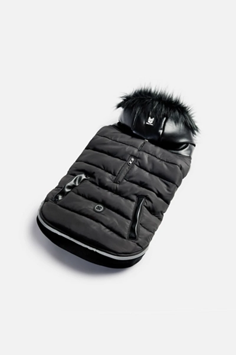 Silver Paw Dog Blair Puffer Hooded Jacket