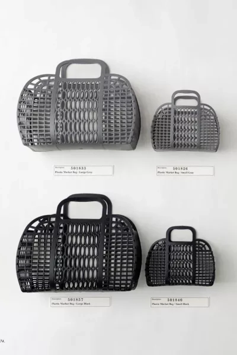 Puebco Plastic Mesh Market Tote Bag