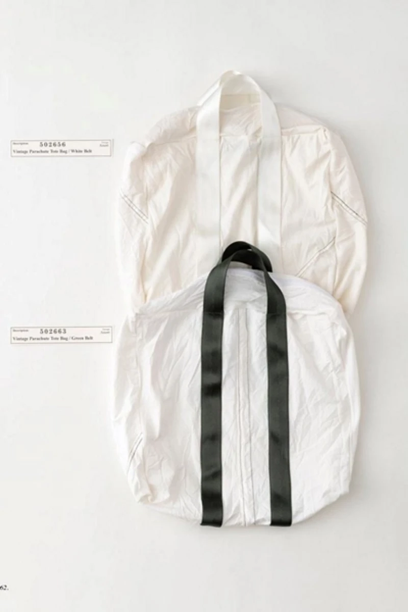 Puebco Recycled Vintage Parachute Tote Bag