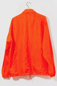 Vintage 1970s Orange Vito's Champion Running Man Made in USA Windbreaker Coaches Jacket