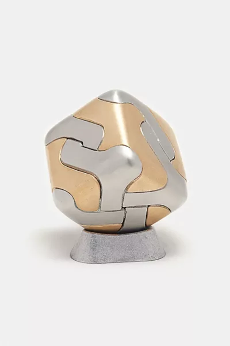 Craighill Tycho Solid Steel and Brass Cube Puzzle