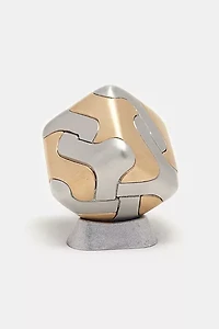 Craighill Tycho Solid Steel and Brass Cube Puzzle