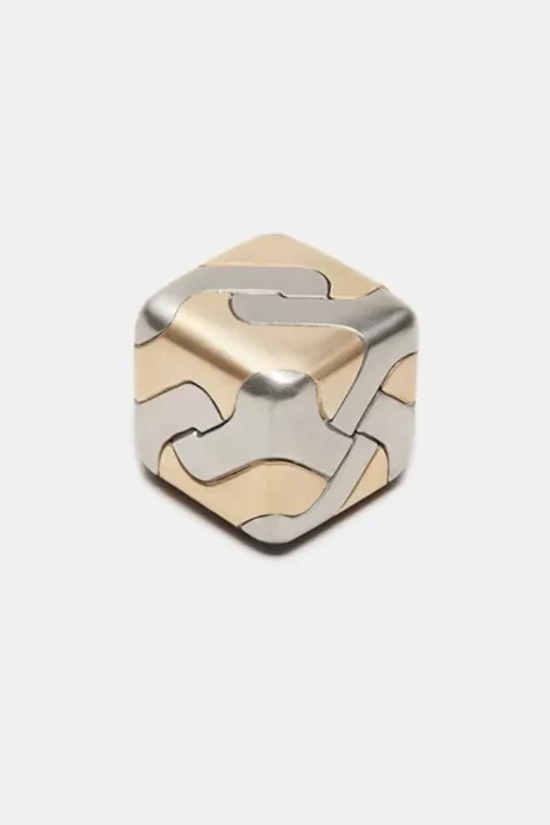 Craighill Tycho Solid Steel and Brass Cube Puzzle