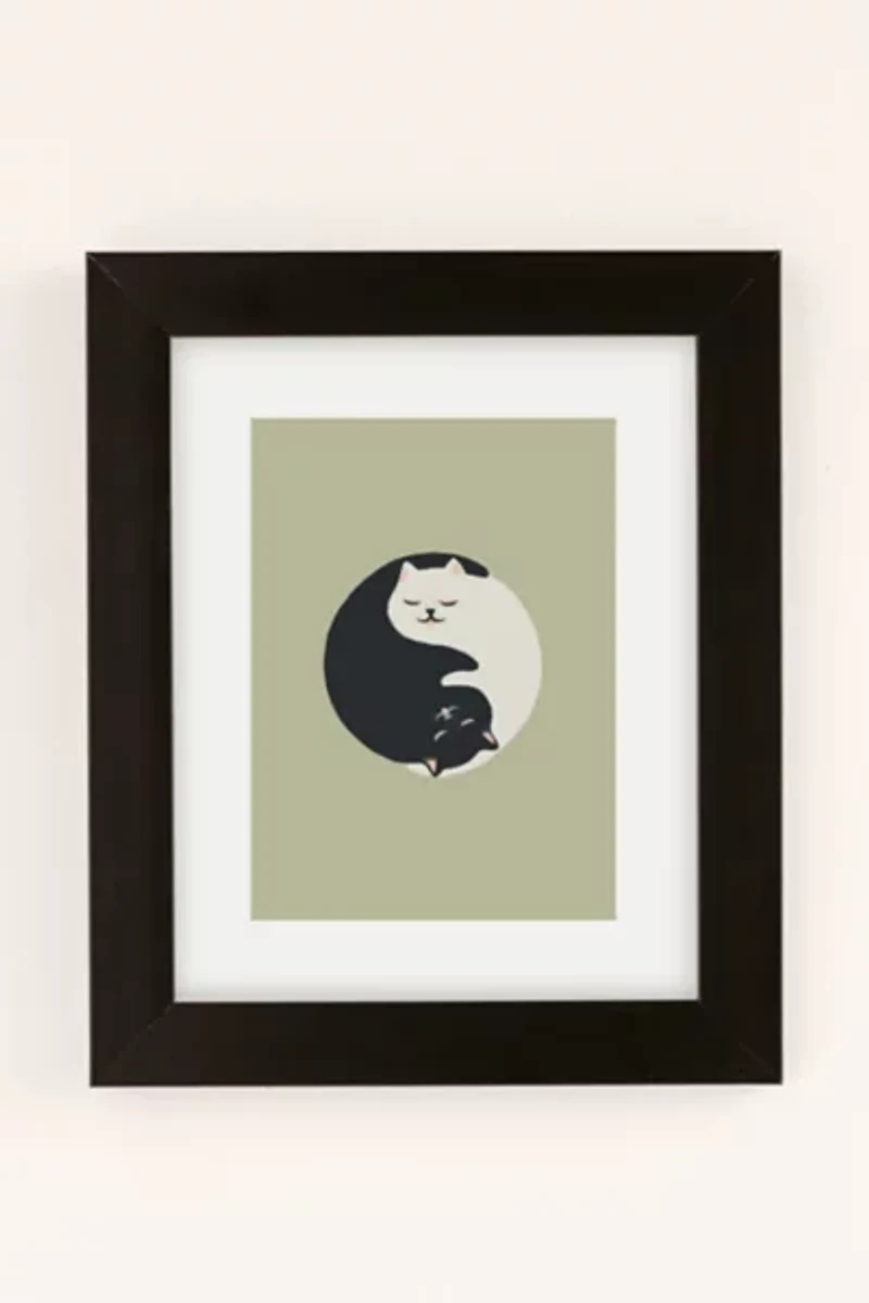 Jimmy Tan Hidden Cat 26 Yin Yang Hug Art Print