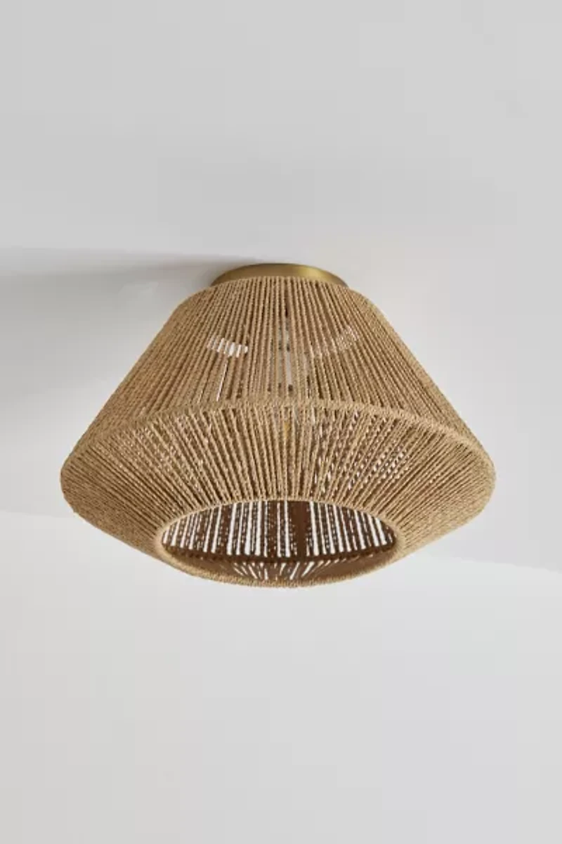 Sierra Woven Flush Mount Light