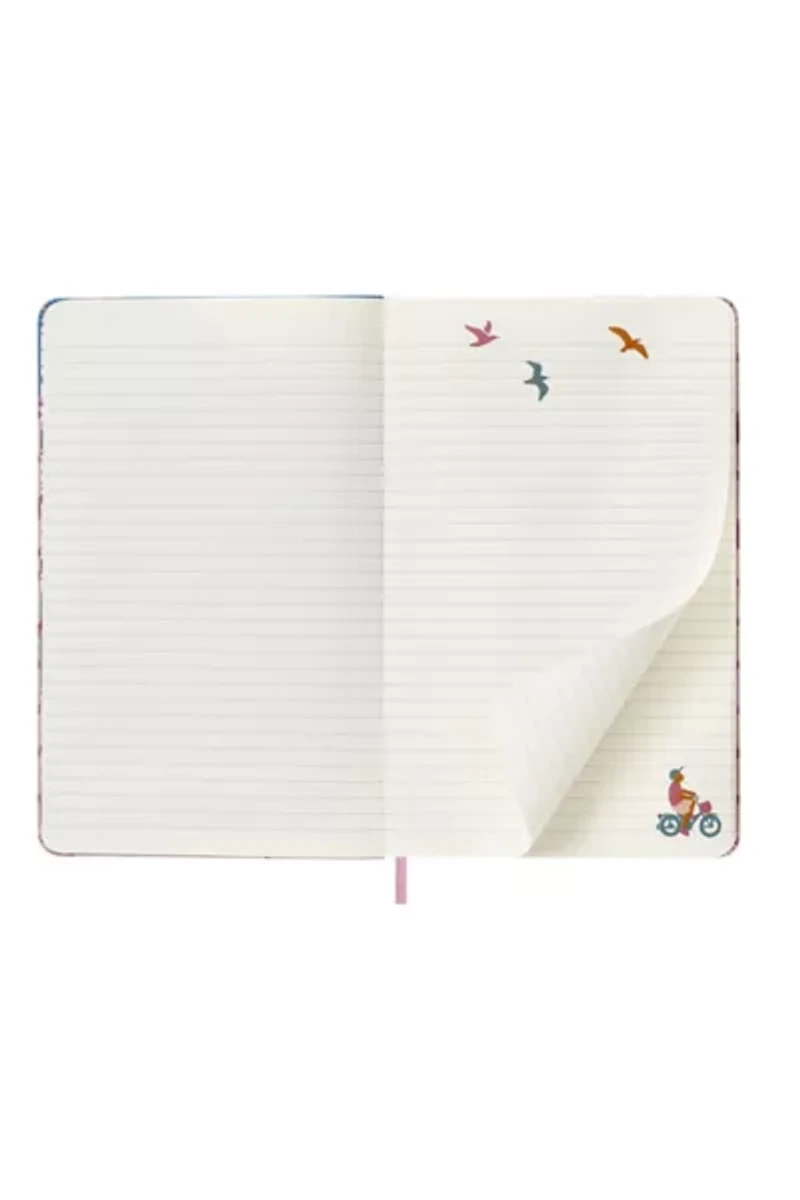 Moleskine Sakura Limited Edition Large Ruled Bicycle Hard Canvas Notebook