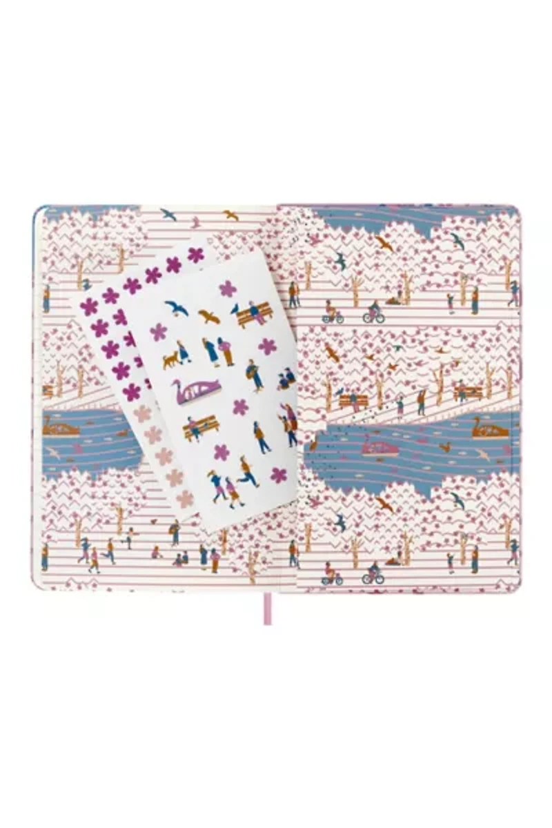 Moleskine Sakura Limited Edition Large Ruled Bicycle Hard Canvas Notebook