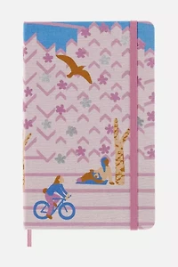 Moleskine Sakura Limited Edition Large Ruled Bicycle Hard Canvas Notebook