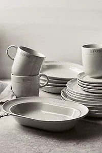 Staub Ceramic Dinnerware 10-inch Oval Stoneware Serving Dish