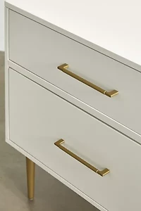 Mia 2-Drawer Storage Nightstand