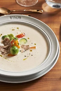 Staub Ceramic Dinnerware 4-piece 9.5-inch Stoneware Soup/Pasta Bowl Set