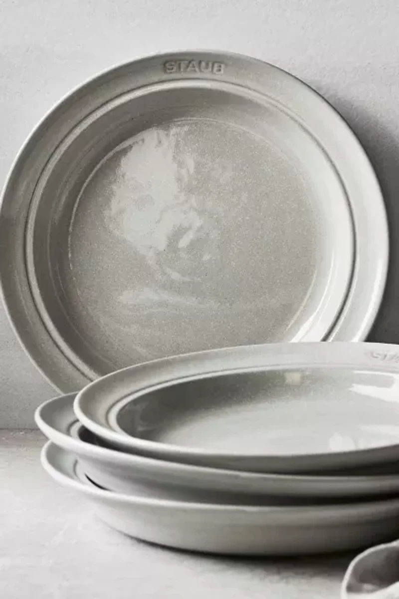 Staub Ceramic Dinnerware 4-piece 9.5-inch Stoneware Soup/Pasta Bowl Set