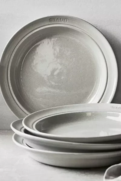 Staub Ceramic Dinnerware 4-piece 9.5-inch Stoneware Soup/Pasta Bowl Set