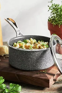 ZWILLING Vitale Aluminum Nonstick Speckled Saucepan with Lid