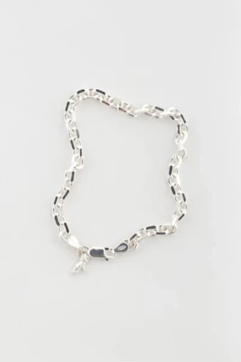 Deux Lions Jewelry Diamond Cut Chain Bracelet in Silver