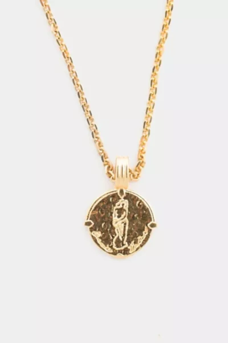 Deux Lions Jewelry Gold Zodiac Necklace