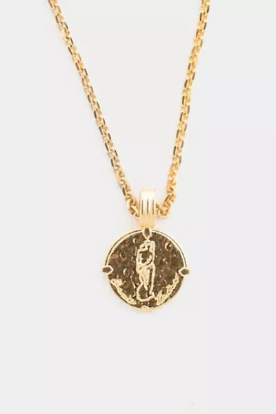Deux Lions Jewelry Gold Zodiac Necklace