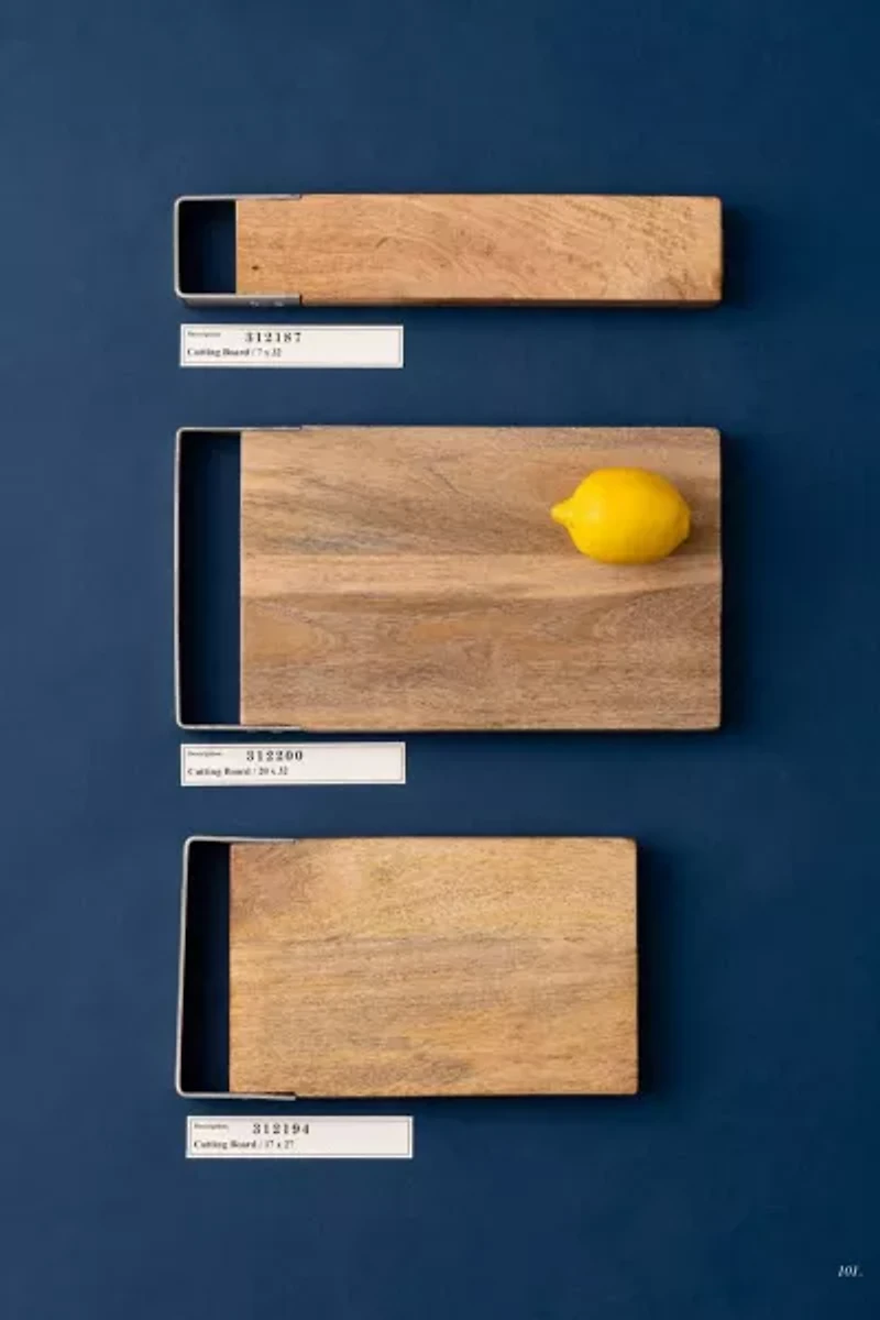 Puebco Reclaimed Mango Wood Cutting Board