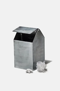 Puebco Reclaimed Stainless Steel Countertop Dustbin