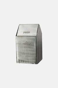 Puebco Reclaimed Stainless Steel Countertop Dustbin