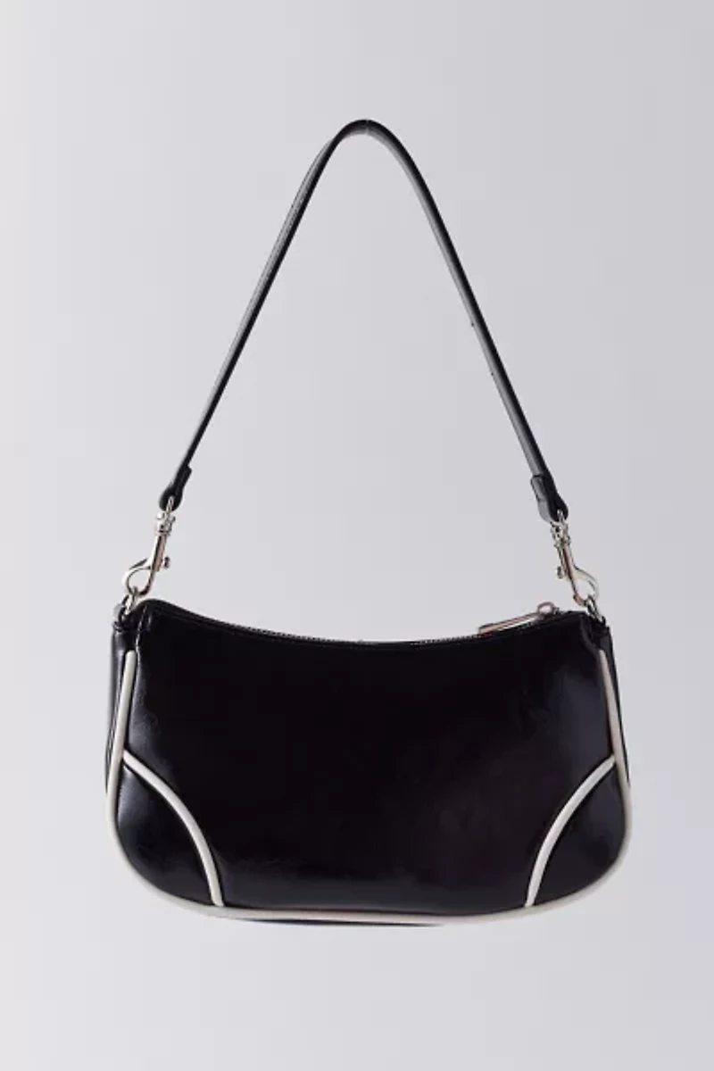 Daphne Star Faux Leather Moto Bag