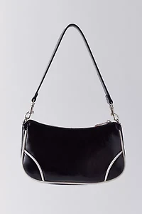 Daphne Star Faux Leather Moto Bag