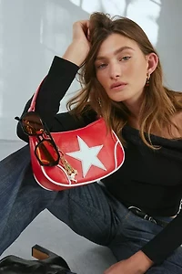 Daphne Star Patch Moto Bag