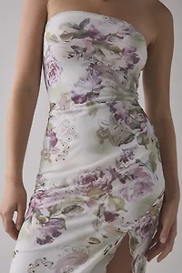 UO Samara Mesh Strapless Midi Dress