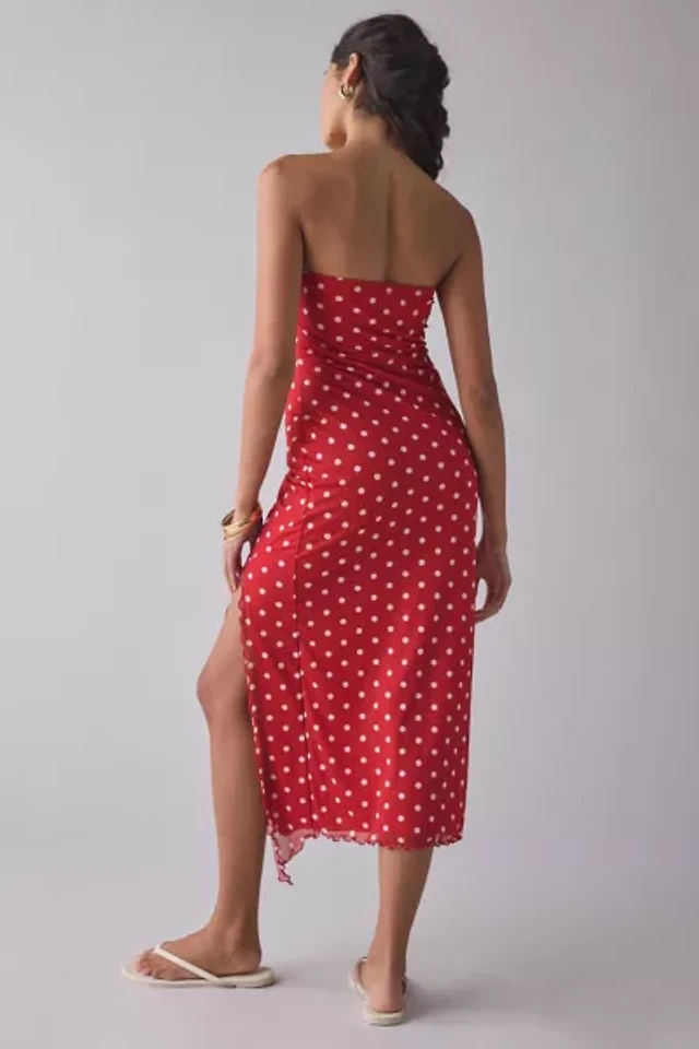 Urban Outfitters UO Hyacinth Lace Spliced Midi Dress | Pacific City