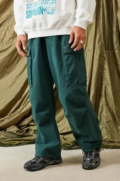 BDG Forest Green Herringbone Cargo Pant