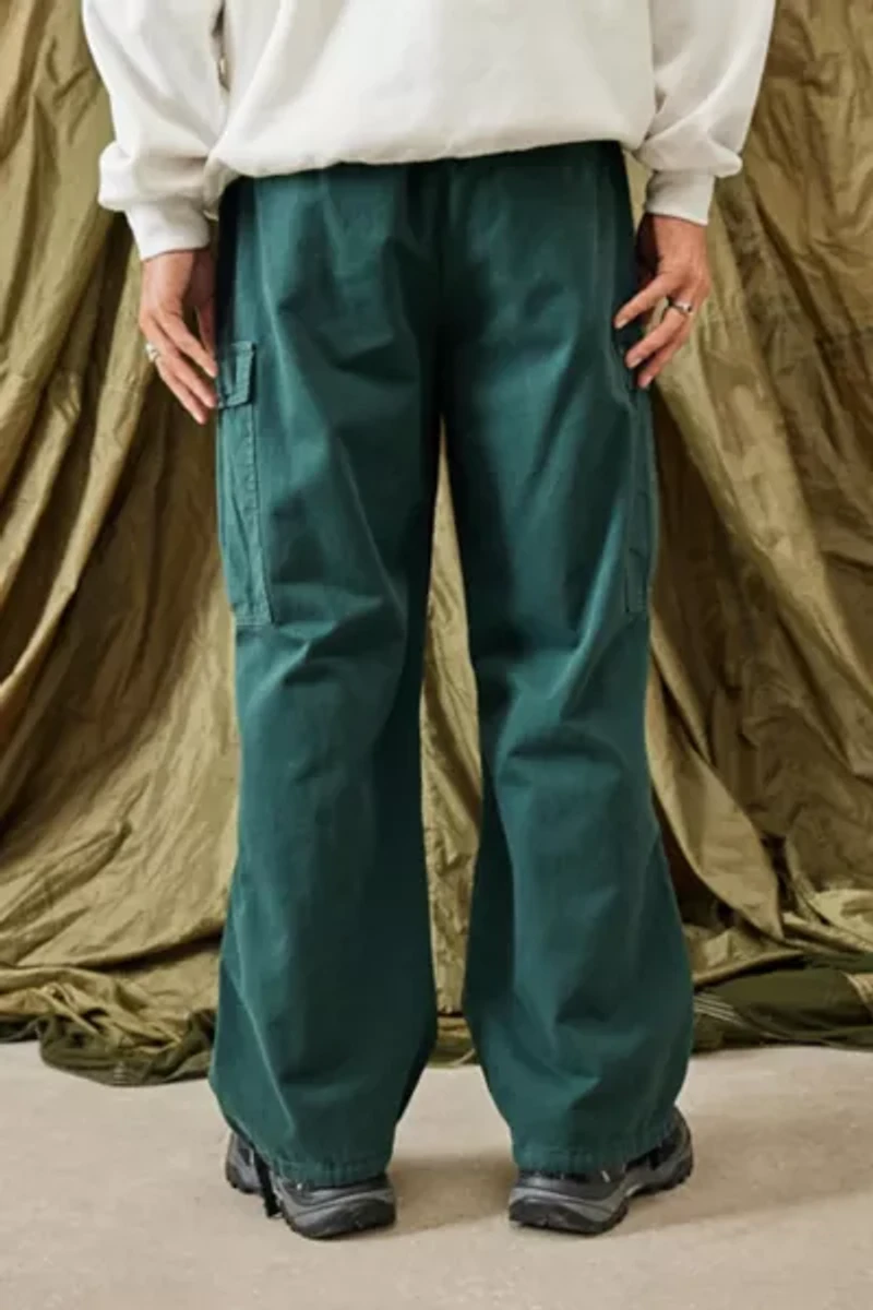 BDG Forest Green Herringbone Cargo Pant
