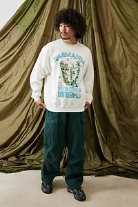 BDG Forest Green Herringbone Cargo Pant