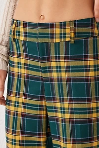 UO Check Straight Leg Trouser Pant