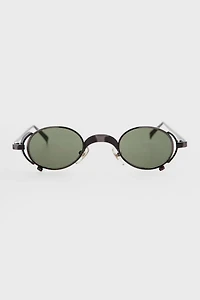 Vintage Byron Oval Steampunk Sunglasses