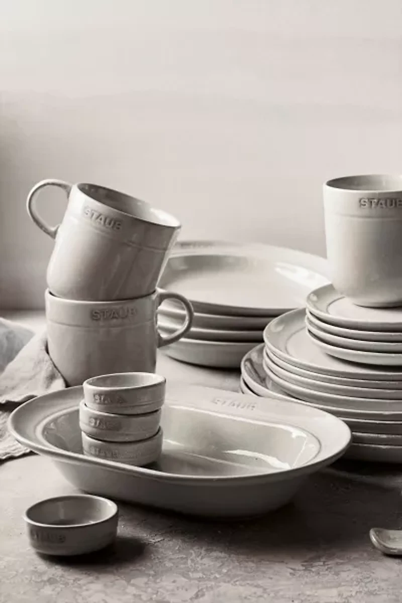 Staub Ceramic Dinnerware 4-piece Stoneware Condiment Dish Set